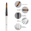 24pcs Round-pointed Tip and Flat Tip Artist Paint Brushes