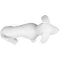 2x Leather Dog Mannequins Standing Position Toys White M