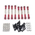 For Wpl C14 C24 C24-1 Mn D90 D99 Mn99s Metal Pull Rod Set Rc Car,red