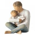 Mom and Son Figurine Home Ornament Tabletop Christmas for Family-e