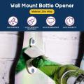 30pcs Silver Wall Mount Bottle Opener Kit with Screws, Bottle Opener