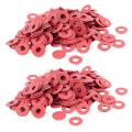 400 Pcs 3x8x0.7mm Insulated Fiber Insulating Washers Spacers Red