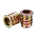 Set Of 5 Threaded Insert M10 X 20 Mm for Wood