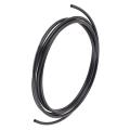 2pcs 6mm X 4mm Pneumatic Air Compressor Pu Hose Pipe 3 Meters Black