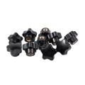 10pcs M8 Thread 30mm Star Shaped Head Clamping Nuts Knob Grip Handle