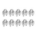 M4 304 Stainless Steel U-shape Bolt Saddle Clamps Cable 10pcs