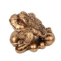 Chinese Feng Shui Money Lucky Fortune Wealth Frog Toad Coin Bronze
