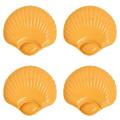Multi-purpose Plastic Bowls Shell Shape Plate, Snack Serving Tray D