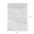 100pcs Frosted Cute Dots Plastic Pack Candy Cupcake Gift Bag 7cm