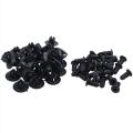30x 8mm Auto Fender Clips Fit for Acura Honda Retainer Clips Black