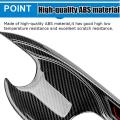 8pcs for Kia Carbon Fiber Door Handle Bowl Cover with Smart Keyhole