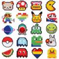 20pcs Iron On Patches for Clothing, Anime Mario Kids Jackets, Shirts