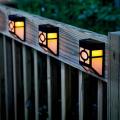 4 Pcs Led Garden Wall Mount Light Solar Lights Outdoor Waterproof B