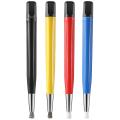 4pcs/set Rust Removal Brush Pen Glass Fiber/ Brass/steel/nylon Brush