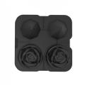 Ice-cube Silicone Mold Easy-release Rose Shape Ice-cube Trays Molds C