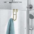 Shower Door Hooks, Towel Hanger for Bathroom, Door Hooks, Gold