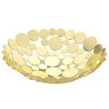 Metal Fruit Bowl Basket Decorative Countertop Fruit Holder (golden)