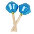 1pair Orff Sand Hammer Orff Instrument Children Rattle Toys,blue