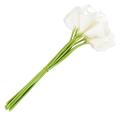 Calla Lily Bridal Wedding Bouquet 10 Head Latex Real Touch Kc51 White