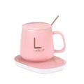 Constant Temperature Cup Office Home Coffee Mug Warmer-pink