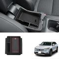 Car Black Central Armrest Storage Box for Honda