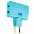 Rotate Eu Plug Converter 3 In 1 180 Degree Extension Plug,blue