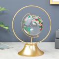 Light Luxury Crystal Globe Decoration Metal Craft Decoration, S