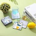 30 Pcs Coasters Blank Cup Mat for Sublimation Transfer Diy Flower