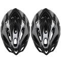 2x Black Grey Bicycle Helmet Mountain Bike Helmet for Men Women Youth
