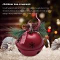 Bell Pandant Metal Jingle Bells Christmas Decor for Home Party Red