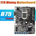 B75 Eth Mining Motherboard 12 Pcie to Usb Adapter Lga1155 Msata