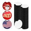 100pcs Blank Coasters,for Thermal Sublimation Diy Crafts,car Coasters