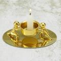 Candle Holder Stainless Steel Candle Holder Decoration, Gold