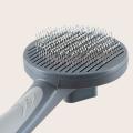 High Quality Pet Comb Self Cleaning Brush Professional Brush Gray
