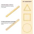 80 Pieces Acrylic Cakesicle Sticks 4.5 Inch Reusable (gold and Pink)