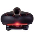 Bicycle Saddle with Tail Light Thicken Widen Comfortable,black Red