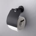Bathroom Roll Holder Wall Mounted Toilet Paper Holder(black)