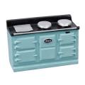 1/12 Dollhouse Simulation Three-hole Heat Transfer Stove Blue