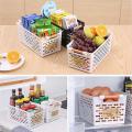 6pack Plastic Storage Basket, with Handles for Home Office Closet