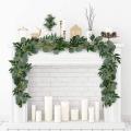 3 Packs 6.5 Feet Artificial Garland with Willow Vines Twigs Leaves