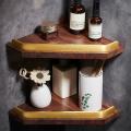 Bathroom Rack Wall-mounted Walnut Toilet Washstand Storage Rack