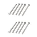 M8 X 100mm Stainless Steel Fully Threaded Hex Head Screw Bolt 5 Pcs