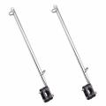 2x 14 Inch Flag Pole Holder Stainless Steel Rail Mount for Boat/yacht