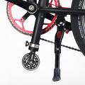 2x Portable Folding Bike Auxiliary Roller Wheel Assistor Black