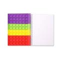 A5 Finger Bubble Silicone Cover Notebook for School Home (b2)