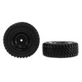 4pcs Rubber Wheel Tire Tyre Set for Mn86 1/12 Rc Car Diy Upgrade