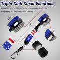 1pcs Golf Club Brush with Larger Size Brush Head&groove Cleaner