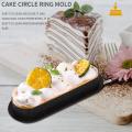 6pcs Oval Tart Rings Heat-resistant Perforated Cake Mousse Ring