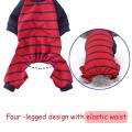 2 Pack Dog Pajamas, Cotton Dog Nightclothes Shirt for Cats Red -xl