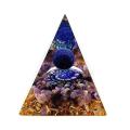Orgonite Pyramid Mold Amethyst Peridot Crystal Energy Pyramid Decor